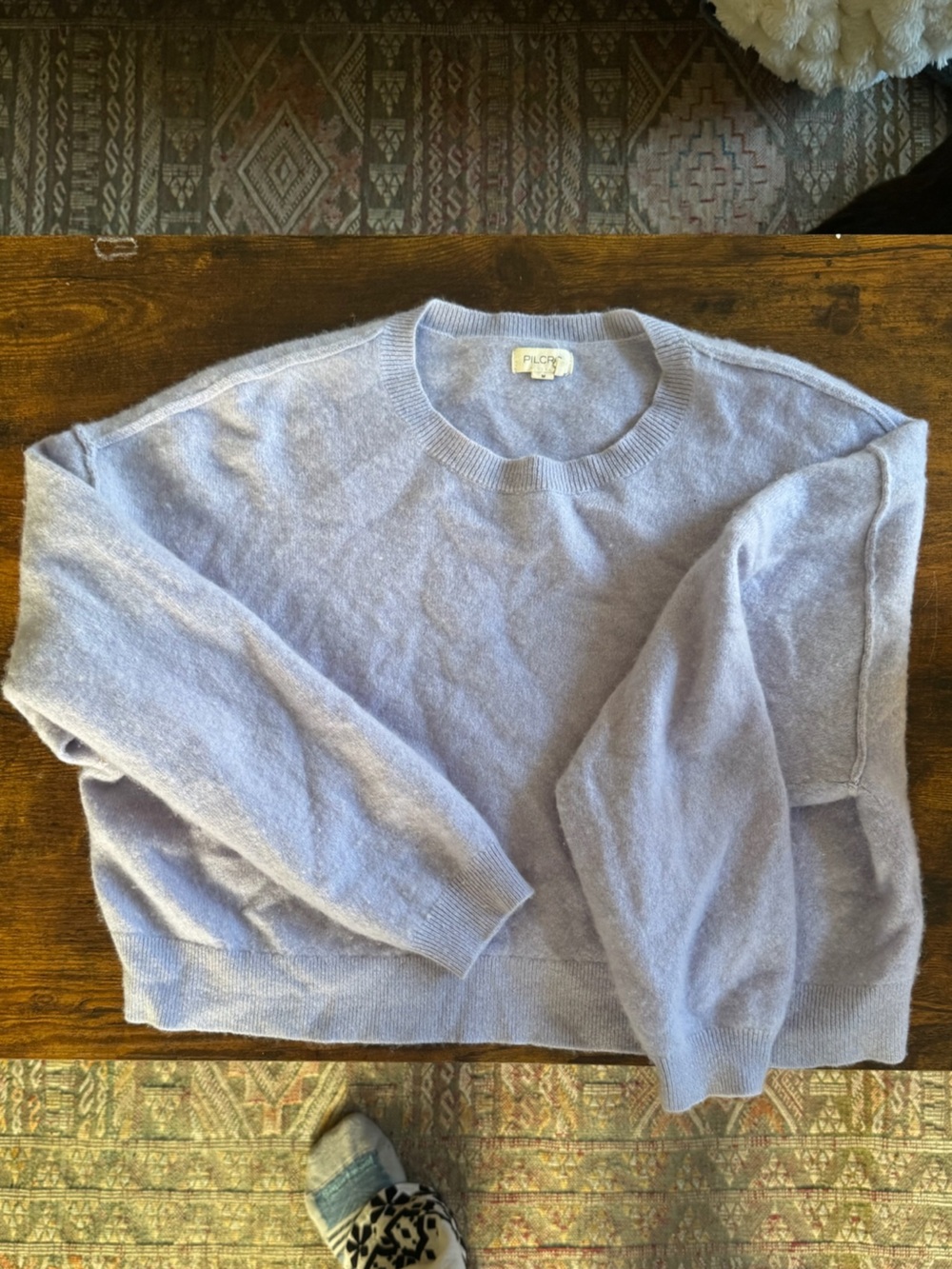 Pilcro Lavender/Lilac Cashmere Sweater